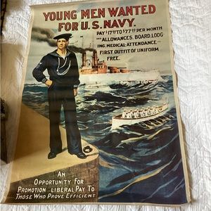 VINTAGE PAPER U.S. NAVY YOUNG MEN